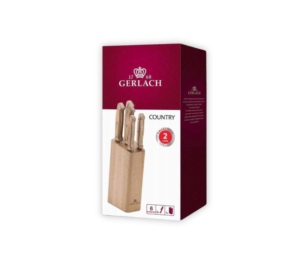 Gerlach Country zestaw noży w bloku - 1607623 - zdjęcie 3